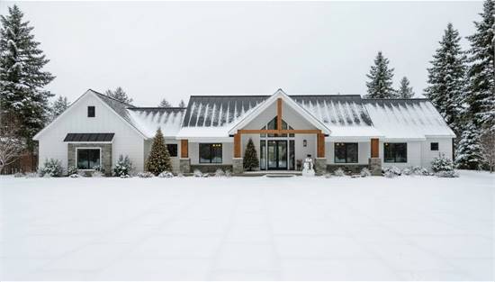 Beautiful Ranch in Winter Setting