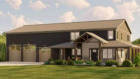 Charming Barndominum with Modern Farmhouse Details