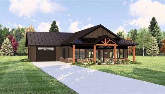 Charming Country Home with Timber Accents