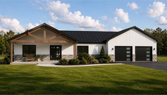 Stunning Barndominium with Attached Garage