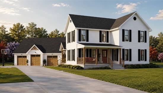 Stunning Modern Farmhouse with Attached Garage