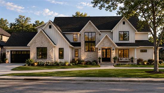 Lavish Craftsman with Attached Garage