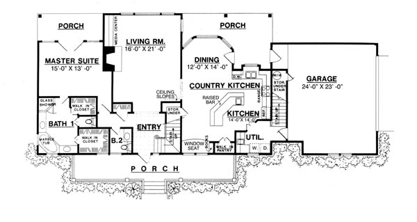 Country Kitchen Floor Plans Find house plans