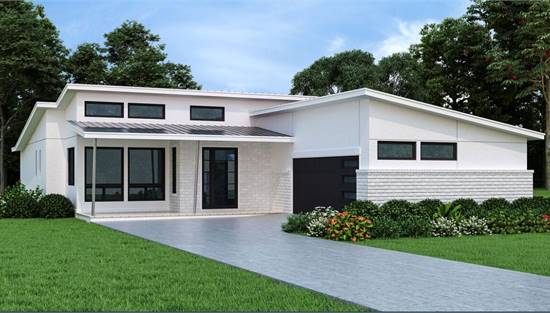 image of small modern house plan 9980