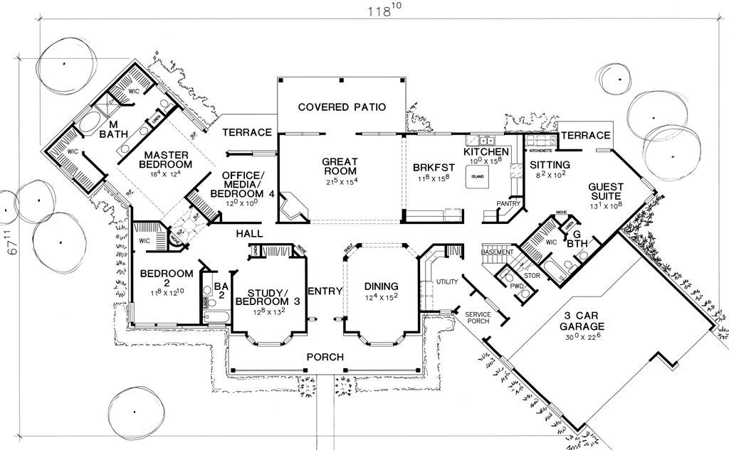 In Law Suite Our Best House Plans, House Plans With Detached Guest House