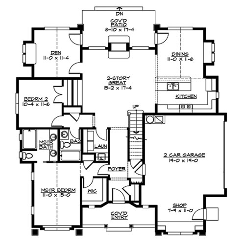 Leawood 3241 2 Bedrooms and 2 5 Baths The House  Designers