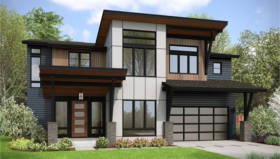 image of contemporary house plan 9868