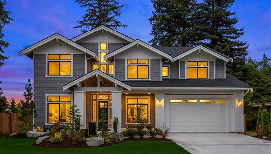 Beautiful Nighttime Front View