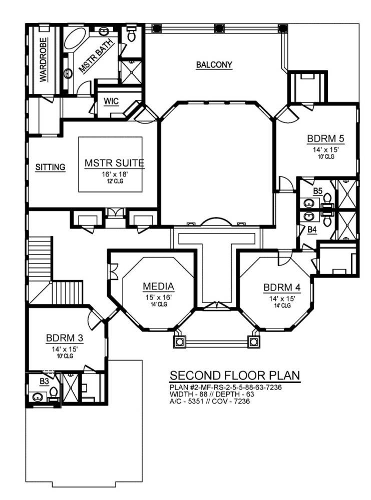 Beautiful Mediterranean Style House  Plan  1194 Johannesburg 