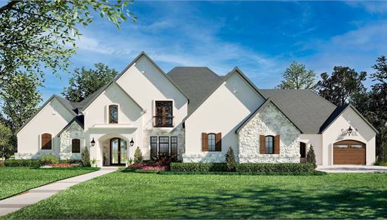 Stylish European with Attached Garage