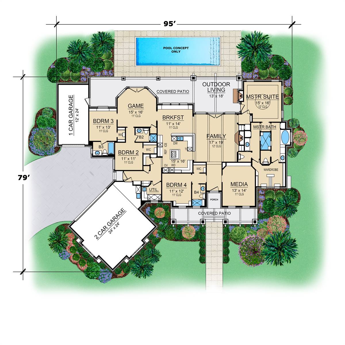 Beautiful Craftsman Style House Plan 4667: Chandlers Lake - 4667