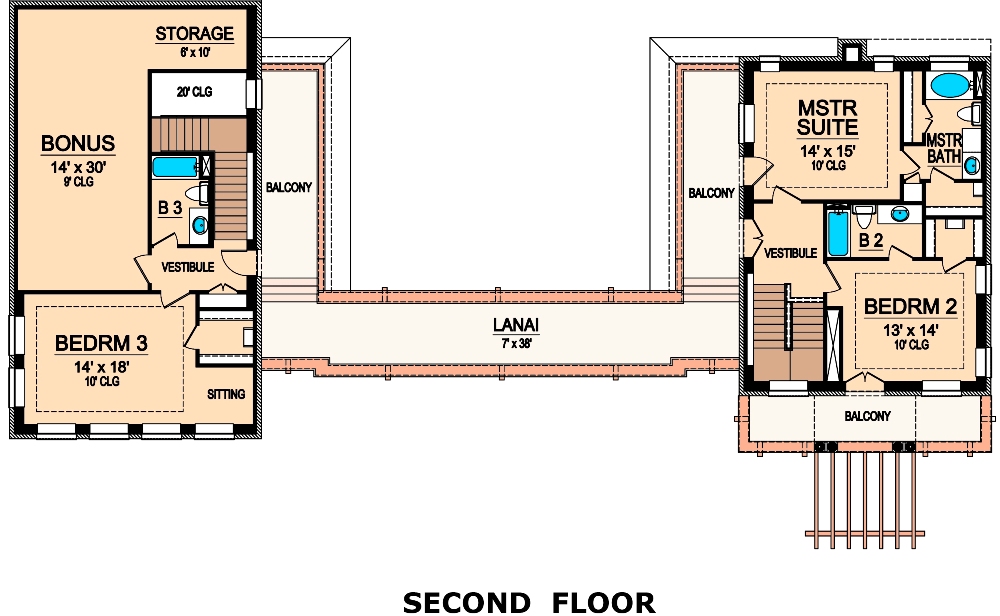 Holstein 9310 4 Bedrooms and 4 Baths The House Designers 9310