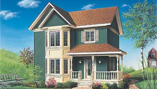 image of small victorian house plan 4554
