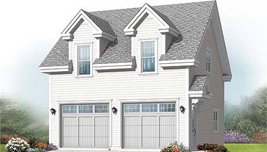 image of garage house plan 4569