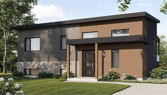 Dazzling Contemporary with Front Porch