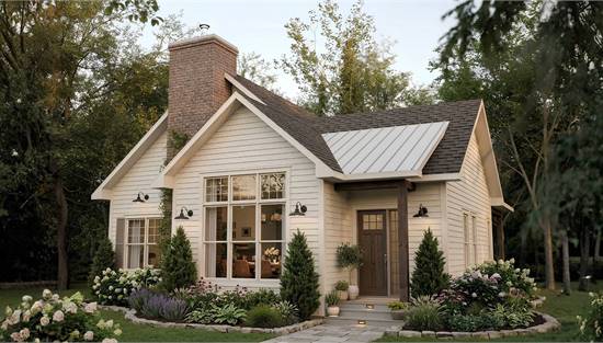 Charming Modern Cottage with Bright Interiors