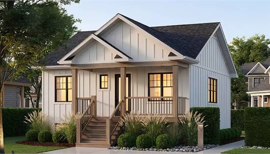 Cottage with Simple Affordable Shape