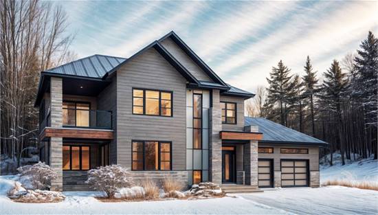 Chic Modern in Winterscape