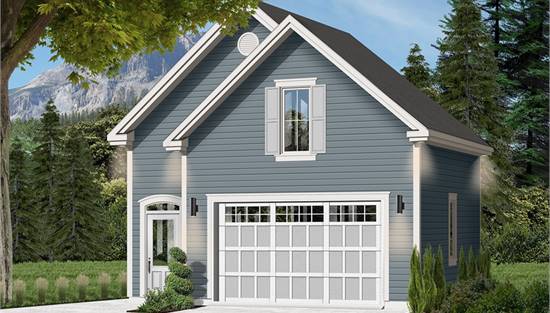 image of garage house plan 3281