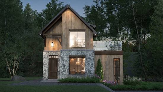 Modern Rustic Cottage with Rooftop Terrace