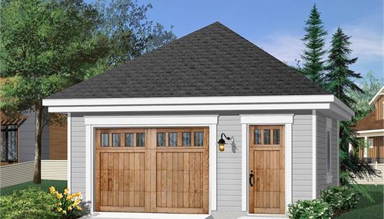 image of garage house plan 4637