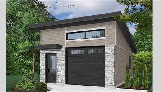 image of garage house plan 4771