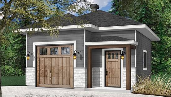 image of garage house plan 5315
