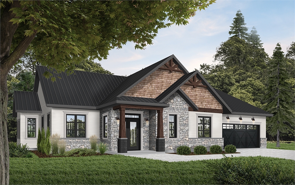 Rustic Country Style House plan 6090 Providence 3