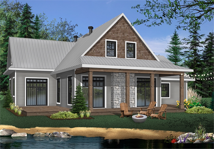  Modern  Cottage  Style House  Plan  6097 Louisia 6