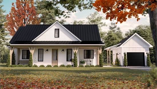 image of small ranch house plan 6523