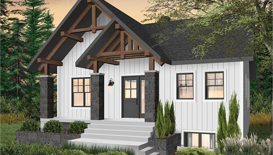Charming Cottage Design with Finished Basement