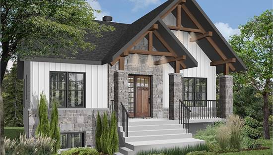 image of bungalow house plan 7351