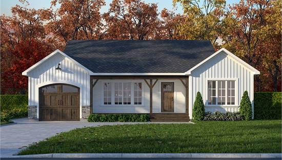 Perfectly Symmetrical Front View in White