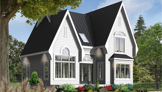 image of small victorian house plan 9584