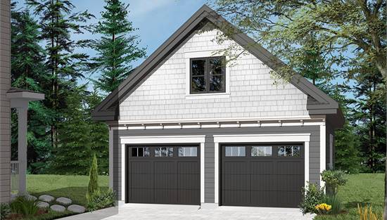 image of garage house plan 1222