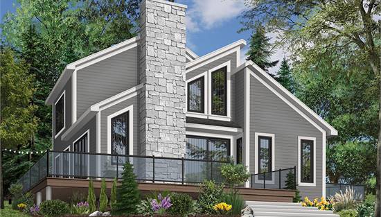 Gorgeous Front View Featuring Wraparound Porch and Stone