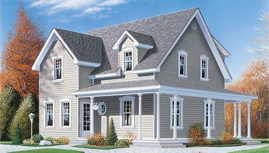 image of cape cod house plan 9697