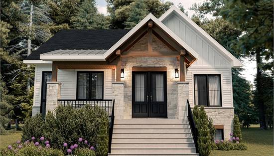 Stunning Transitional Farmhouse Featuring Gable Roofline