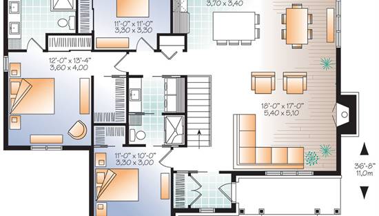Country Style House Plan 9781 Bradley 3 Country Style House Plan 9781 Bradley 3