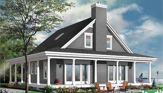 image of cape cod house plan 9837