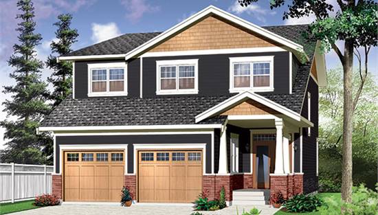 Neighborhood-Friendly Craftsman Design with a Simple Shape