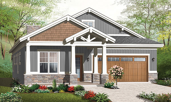  one  story  craftsman house  plan 
