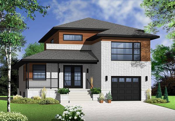 modern two-story house plan