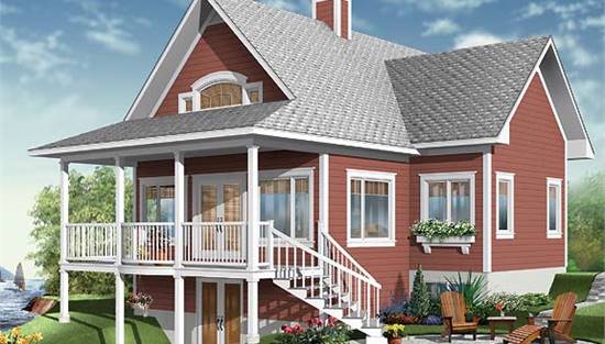 image of t-shaped house plan 4945