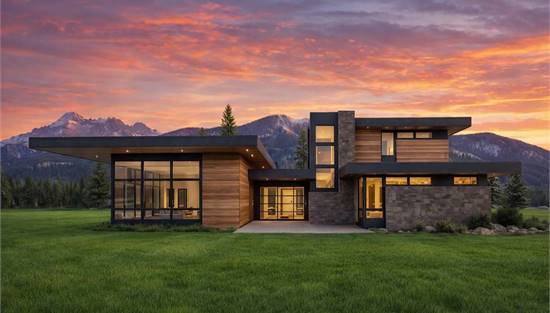 Stunning Contemporary Mountain Home