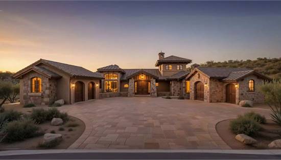 Stylish Spanish with Attached Garage