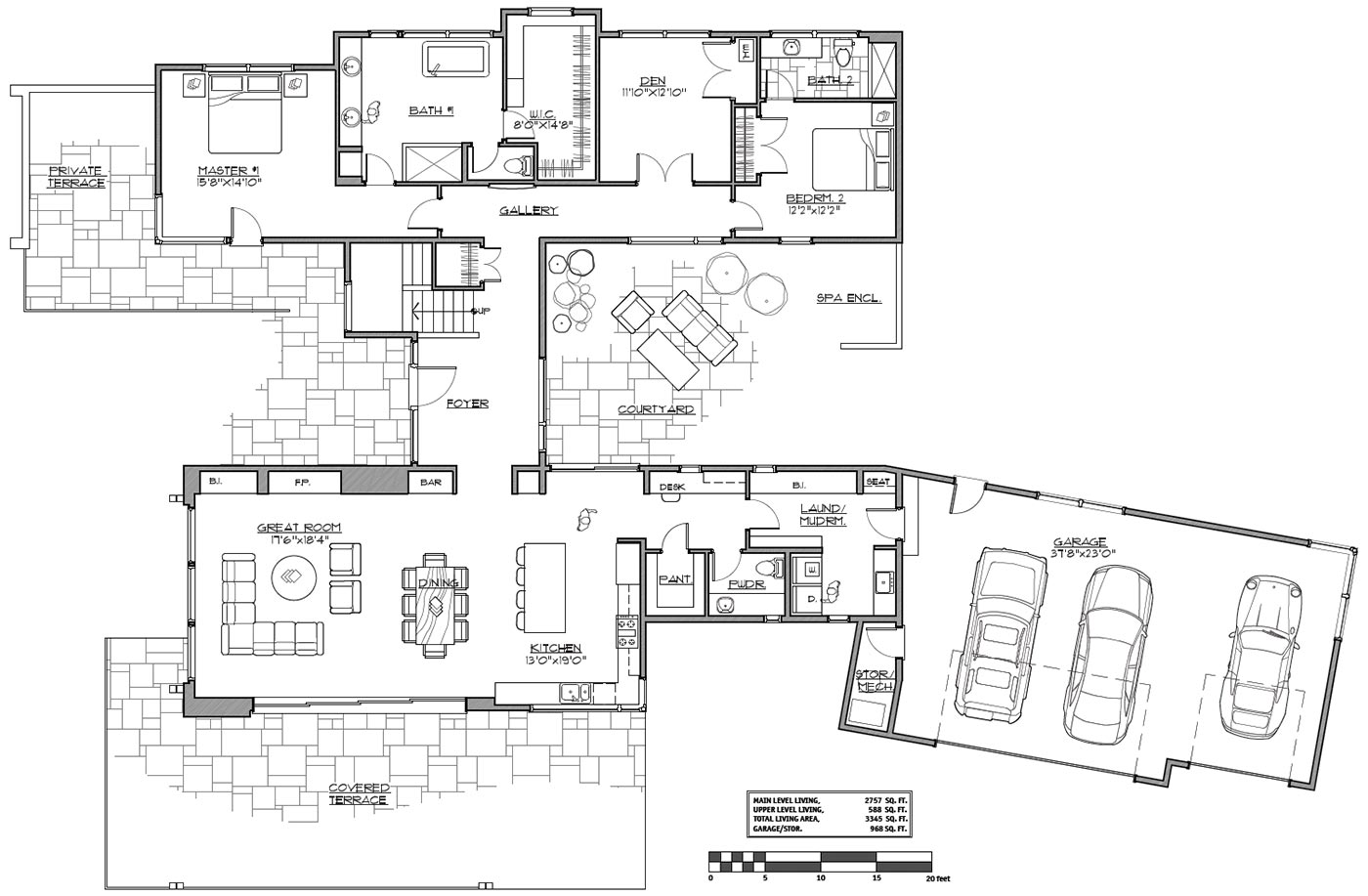Ultra Modern HShaped House Plan