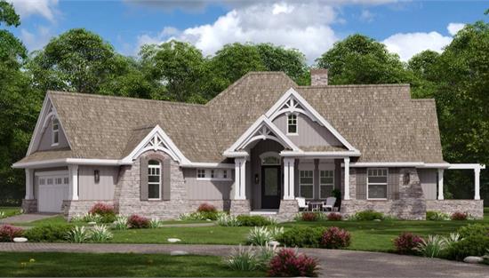 image of ranch house plan 1074