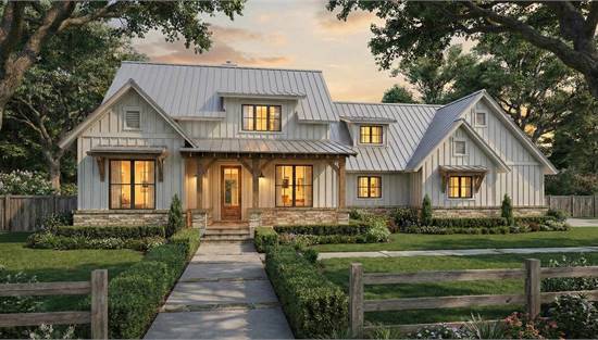 Modern Farmhouse with Gorgeous Timber Accents