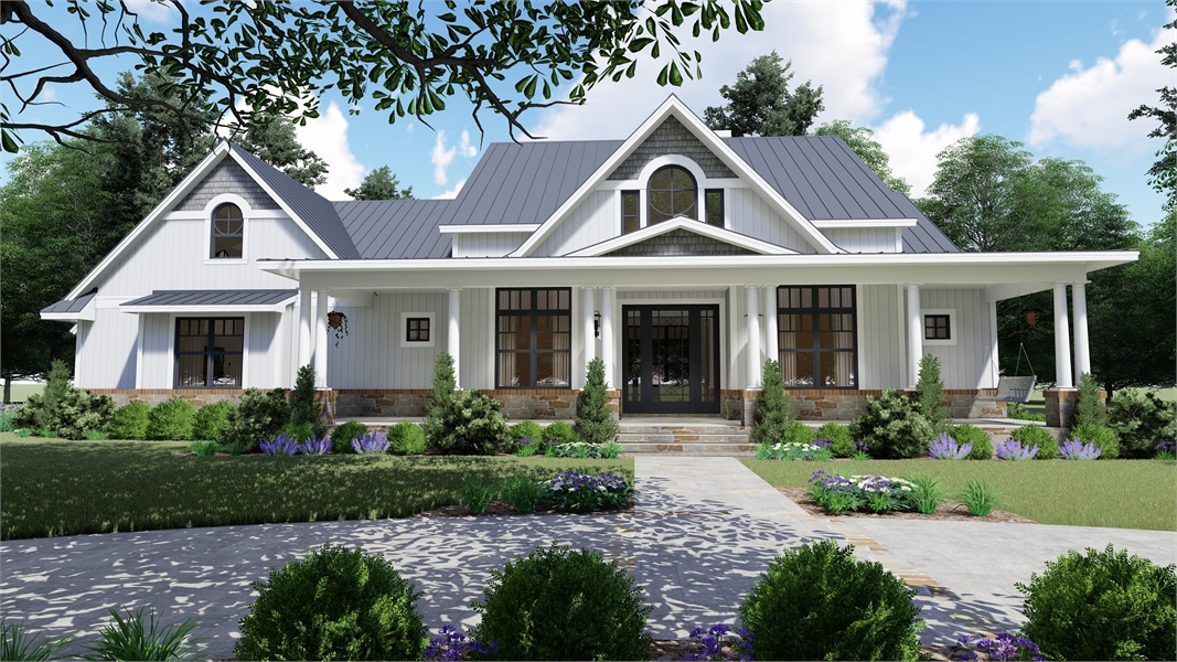 Charming Farmhouse  Style House  Plan  7172 Willow Creek